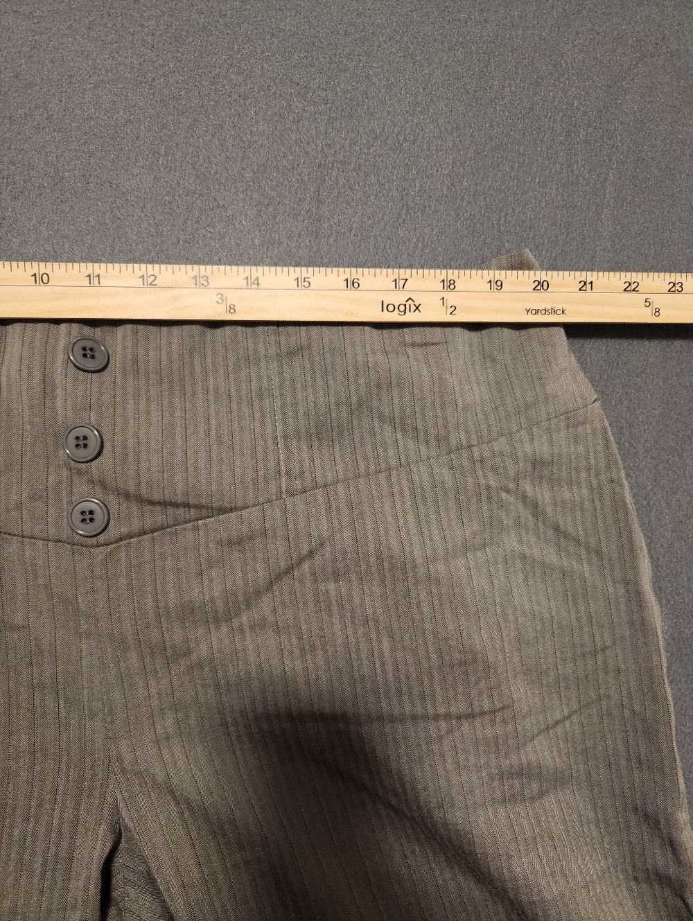 Dots Dress Pants Women Size 20 Grey Wide Leg Plus Size - Picture 6 of 9